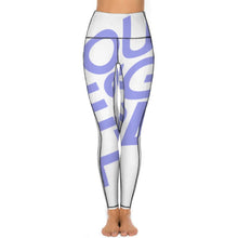 Charger l'image dans la galerie, Pantalons longs de yoga / Legging de sport pour femme CE003 personnalisé avec logo photo (impression complète d'une image)