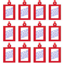Charger l'image dans la galerie, Cadre Photo Suspendu Décoration de Noël 12 pièces personnalisé avec photo texte logo
