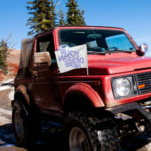 Charger l'image dans la galerie, Drapeaux de voiture / Décoration voiture extérieur personnalisé avec photo logo texte motif