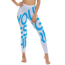 Charger l'image dans la galerie, Pantalon legging de yoga taille haute SY010 pour femme personnalisé avec photo image ou texte