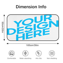 Charger l'image dans la galerie, Tapis de sol antidérapants en velours corail pour cuisine salle de bain avec trait noir personnalisé avec photo motif texte