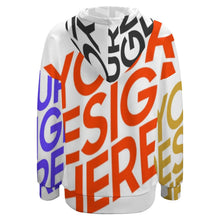 Charger l'image dans la galerie, NH Sweat à capuche à manches épaules tombantes femme personnalisé avec photo et image (Conception multi-images)