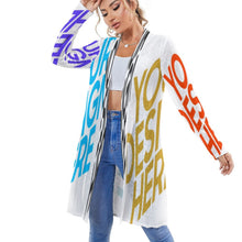 Charger l'image dans la galerie, Cardigan Gilet mi-long Femme Chic NZ060 personnalisé avec photo logo motif texte (impression des multi-images)