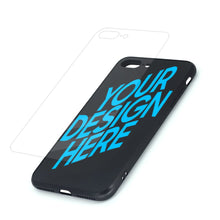 Charger l'image dans la galerie, Coque Verre TPU Noir pour iPhone 7P / 8P personnalisée avec photo