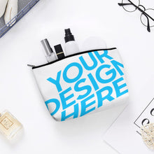 Charger l'image dans la galerie, Trousse cosmétique à main / Sac cosmétique à main de cuir PU personnalisée avec photo texte motif logo