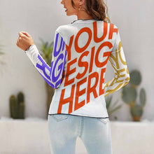 Charger l'image dans la galerie, Sous-pull gaze pour femme NZ140 personnalisé avec photo et texte (Conception multi-images)