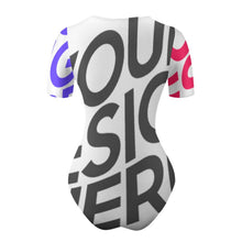 Charger l'image dans la galerie, Barboteuse body à manches courtes col rond JJ1209 femme personnalisé avec photo motif logo texte (impression des multi-images)