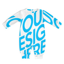 Charger l'image dans la galerie, Body bébé manches longues col rond avec boutons personnalisé avec photo motif texte (conception une image)