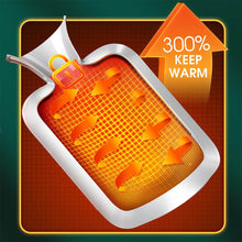 Charger l'image dans la galerie, Bouillotte originale avec couvercle 26.5 X 15.3cm personnalisée avec photos prénoms texte