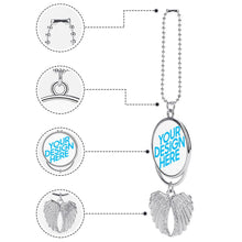 Charger l'image dans la galerie, Pendentif de voiture / décoration de voiture en alliage de zinc personnalisé avec prénom photo texte