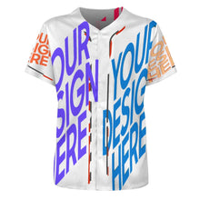 Charger l'image dans la galerie, Maillot de baseball homme J50T personnalisé avec texte motif photo (conception multi-images)
