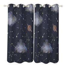Charger l'image dans la galerie, Rideau perforé en tissu (deux pièces sont identiques) personnalisé avec photo logo texte motif