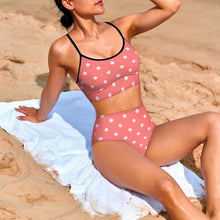 Charger l'image dans la galerie, Maillot de bain bikini triangle slip taille haute swimsuit BK2139 personnalisé avec photo logo motif texte