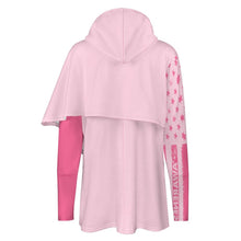Charger l'image dans la galerie, Sweat pull à capuche long Sweatshirt Ourlet Irrégulier pour femme personnalisé avec photo logo texte motif (impression des multi-images)