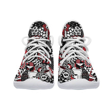 Charger l'image dans la galerie, Cheerleading chaussures de basket pour femme personnalisé avec prénom photo motif et texte (impression image unique)