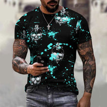Charger l'image dans la galerie, Impression complète T-shirt tee shirt en coton pour hommes ay001 personnalisé avec photo logo texte motif (Impression d'image unique)