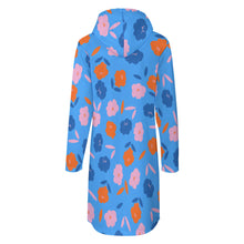 Charger l'image dans la galerie, Robes Sweat Longues avec poche pour femmes SDS003 personnalisé avec photo logo texte motif (impression d'image unique)