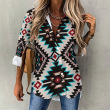 Charger l'image dans la galerie, Chemise blouse femme chic à manches longues femme B648 personnalisé avec photo logo texte motif (impression des multi-images)