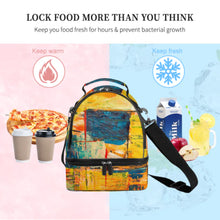 Charger l'image dans la galerie, Sac à repas / Sac double compartiment personnalisé avec photo logo texte motif (Impression des multi-images)