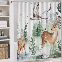 Charger l'image dans la galerie, Ensemble de tapis de salle de bain 4 pièces, Rideau de douche / Tapis / Tapis de sol pour salle de bain en forme de U / Couverture de couvercle de toilette personnalisé avec photo logo texte motif