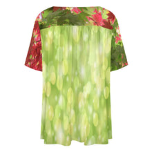 Charger l'image dans la galerie, Impression des multi-images T-shirt à manches courtes à col en V femme BDT personnalisé avec photo logo texte motif