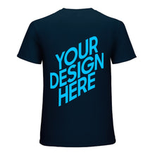 Charger l'image dans la galerie, T-shirt en coton de haute qualité homme imprimé au dos personnalisé avec motif photo logo texte