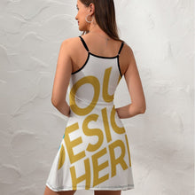 Charger l'image dans la galerie, Robe à bretelles sexy pour femme entièrement imprimée NZ021 Personnalisé avec photo et texte (Conception multi-images)