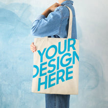 Charger l'image dans la galerie, Sac en toile avec une grande capacité personnalisé avec motif photo logo texte