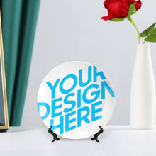 Charger l'image dans la galerie, Assiette decorative porcelaine personnalisé avec photo logo texte motif