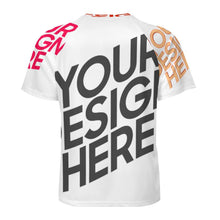 Charger l'image dans la galerie, T-shirt tee shirt Raglan DT36 à manches courtes pour hommes avec trois boutons personnalisée avec photo logo texte (conception multi-images)