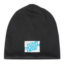 Charger l'image dans la galerie, Bonnet d'hiver à doublure chaude en peluche tricoté personnalisé avec photos motif texte