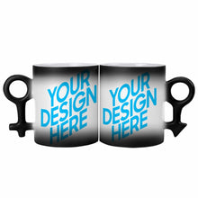Charger l'image dans la galerie, Mugs couple personnalisables céramique changeant la couleur avec la chaleur