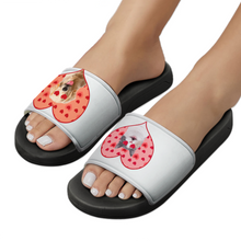 Charger l'image dans la galerie, Chaussons de maison chaussures de bain en PVC pour femmes hommes personnalisée avec photo texte logo (impression complète multi-images)