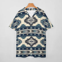 Charger l'image dans la galerie, Impression des multi-images chemise à col v à manches femme dolman ensemble de deux pièces OTZ personnalisé avec votre Logo / Prénom