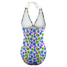 Charger l'image dans la galerie, Maillot de bain Tankini à col en V profond ensemble 2 pièces pour femme personnalisé avec motif photo logo (conception une image)