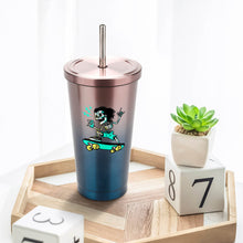 Charger l'image dans la galerie, JJ0520060 Tasse de paille personnalisé avec Texte, Image, Photo, Logo