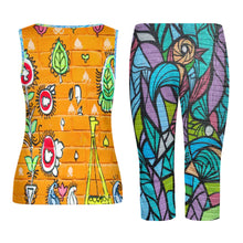 Charger l'image dans la galerie, Impression des multi-images Débardeur Short Costume / Ensemble moulant deux pièces pour femme PTZ Personnalisé avec image et photo