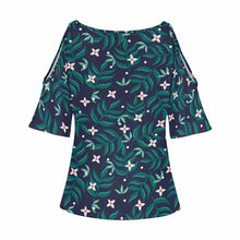 Charger l'image dans la galerie, Impression d’image unique T-shirt épaules dénudées Grande taille pour femme AVT personnalisé avec photo logo texte motif