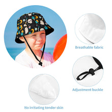 Charger l'image dans la galerie, Chapeau de pêcheur avec jugulaire réglable pour garçons filles personnalisée avec photo texte motif logo
