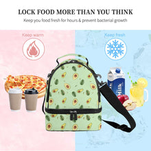 Charger l'image dans la galerie, Sac à repas / Sac double compartiment personnalisé avec photo logo texte motif (Impression d’image unique)