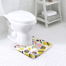 Charger l'image dans la galerie, Tapis de sol pour salle de bain en forme de U personnalisé avec photo logo texte motif
