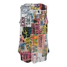 Charger l'image dans la galerie, Impression d’image unique Gilet sans manche col rond femme BCT personnalisé avec image logo texte motif