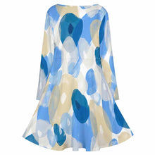 Charger l'image dans la galerie, Robe personnalisée Femme oversize / Robe personnalisable col V B829 impression avec prénom photo logo (image unique)