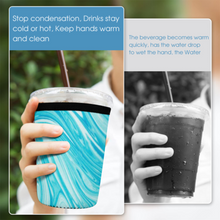 Charger l'image dans la galerie, Manchons Isolés 3 pièces pour Tasse à café Réutilisable Personnalisé avec Photo Logo Motif Texte