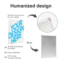 Charger l'image dans la galerie, Tableau suspendus / peinture suspendu en tôle version verticale (épaissie) personnalisé avec photos motif texte