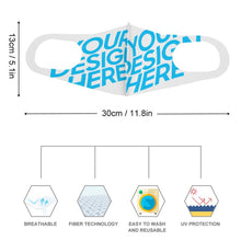 Charger l'image dans la galerie, Masque anti-poussière réutilisable adulte personnalisé avec photo logo motif texte