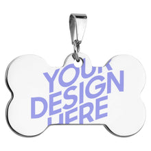 Charger l'image dans la galerie, Médaille pour chien acier inoxydable pour chien chat mascotte CW1501014 personnalisé avec impression complète plusieurs images avec texte motif logo photo