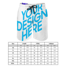 Charger l'image dans la galerie, Short de plage maillot de bain long pour homme personnalisé avec photo texte