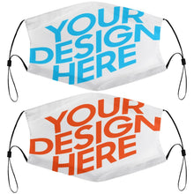 Charger l'image dans la galerie, Masque lavable anti-pollution enfant adolescent (sans filtre) (2 images différentes) personnalisé avec photo logo motif texte
