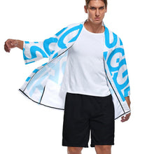 Charger l'image dans la galerie, Veste style kimono ample moderne homme ZS904 personnalisée avec photo texte motif